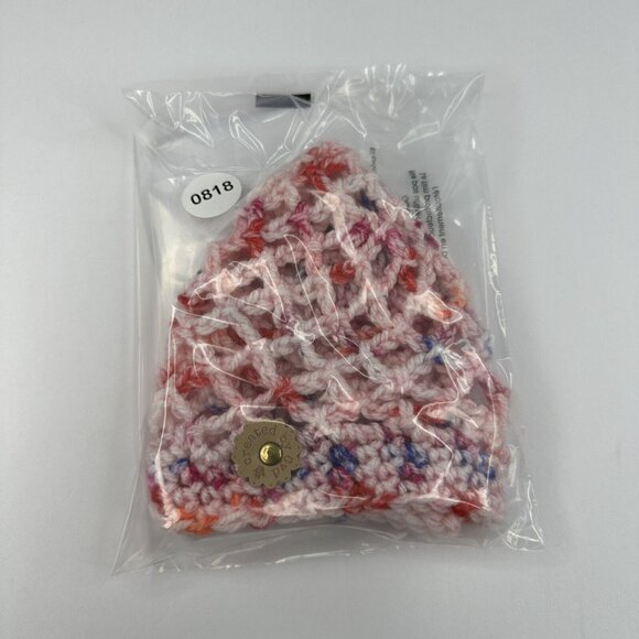 Handmade New Open Weave‎ Fishnet Amigo XL Melange Winter Knit Beanie- M/L - Picture 10 of 10